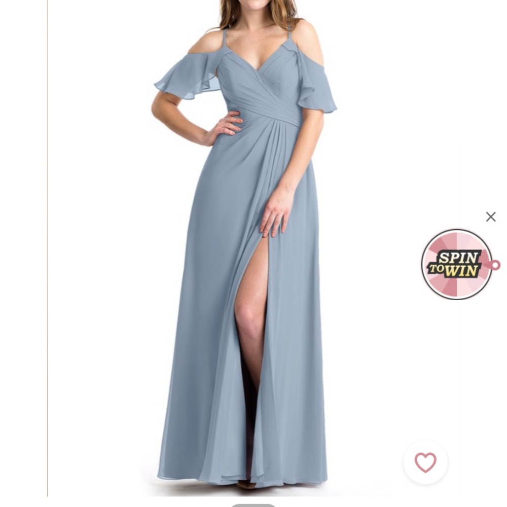 Azazie Dakota Dress in Dusty Blue